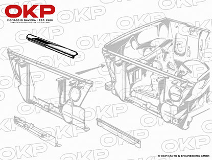 Kühlertraverse oben 1300 - 2000 Spider