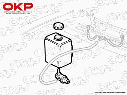 Scheibenwaschbehälter Spider 1983 - 89 mit Pumpe