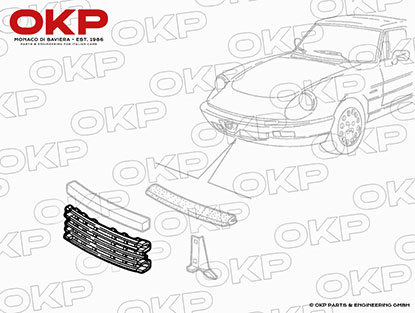Kühlergitter mitte Spider Bj. 1990 - 93