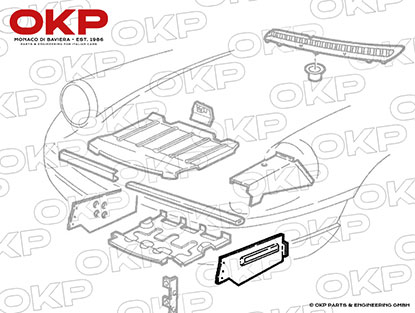 Luftleitblech unten links Spider 1990 - 93