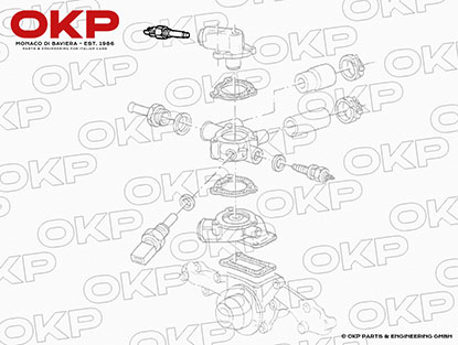 Thermozeitschalter Alfa Romeo 2000 - 3000 V6 / IE