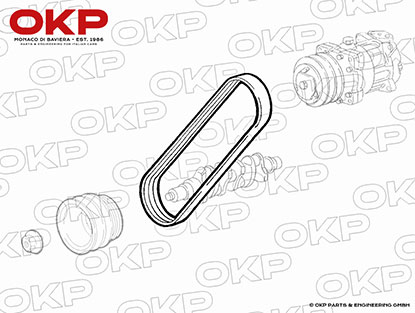 Keilriemen Klimakompressor GTV 6 + 145 / 146 
