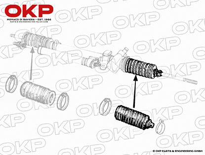 Lenkmanschette Alfetta / GTV/6 / 75 (ohne Servolenkung)