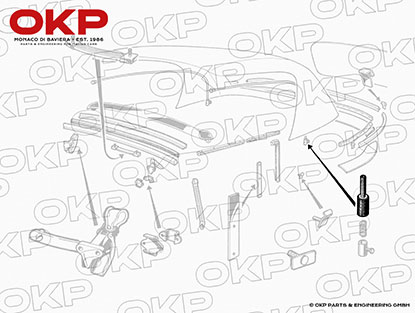 Spannschraube für Verdeckseilzug 1300 - 2000 Spider