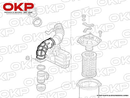 Luftmassenschlauch unten Spider / GTV 1,8 - 2,0 TS