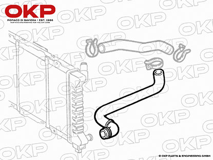 Kühlerschlauch unten Alfa 156 1.8 TS 16V / Alfa GT