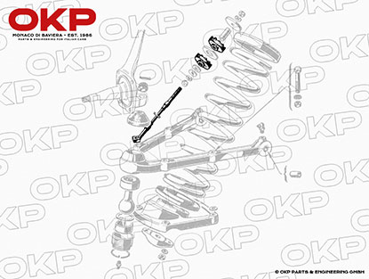 Fangseil Vorderachse 750 / 101 Giulietta / Giulia