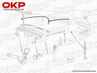 Spannseil Verdeck Spider 1300 - 2000 Spider 1970 - 1993