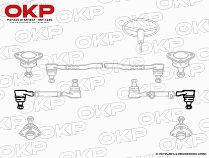 Spurstangengelenk Rechtsgewinde Lancia Fulvia 2. Serie