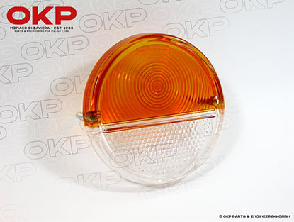 Rücklichtglas Fiat Dino Spider orange / weiß