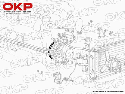 Keilriemen Klimaanlage Ferrari 365 Gt 4 2+2 / 400 / 400i