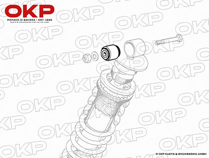 Buchse Stoßdämpfer Ferrari (35x12x46mm)