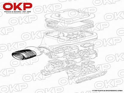 Ansaugschlauch Ferrari 308/GT4 / 308 GTSi  / 328 /512BBi