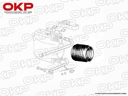 Ansaugschlauch Ferrari 208 - 308 / 328 + 308QV / 246