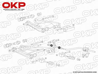 Gummikegel Stabi / Lenkung / Klima 208 / 308 - 512BB