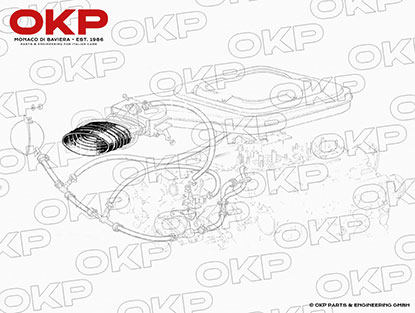 Ansaugschlauch Ferrari 308/GT4 / 308 GTSi  / 328 /512BBi