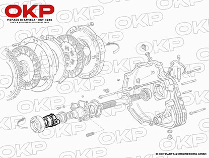 Clutch release bearing support Testarossa / F40 / GTO