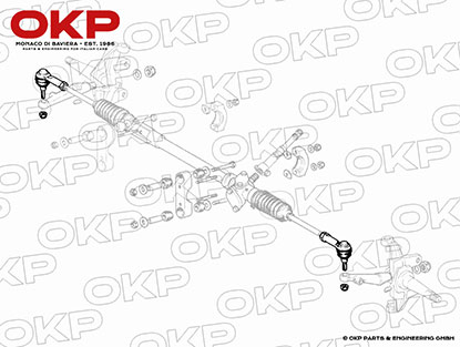Spurstangengelenk rechts / links Ferrari 246 / 208 / 308