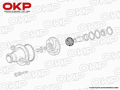 Dichtring Wasserpumpe Ferrari 348 / 550 / 456 / 612