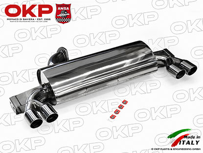 ANSA silenziatore posteriore Ferrari 328 / Mondial Inox