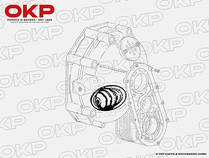 Gummimanschette Getriebeglocke 246 Dino 2. Serie