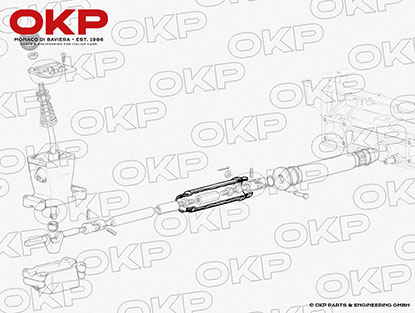 Gummimanschette Schaltgestänge 246 Dino 