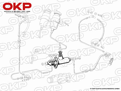 Hauptbremszylinder Ferrari 250  (1-Kreis Bremse)