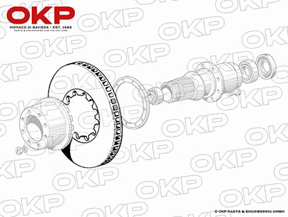 Bremsscheibe vorne Ferrari 365 GT 2+2