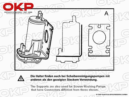 Pumpe Scheibenwaschanlage Ferrari / Porsche