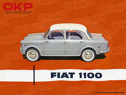 Satz (2) Blinkleuchten seitlich Fiat 1100 Altissimo