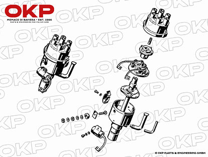 Zündverteiler Alfa Romeo 2600 Marelli S93A
