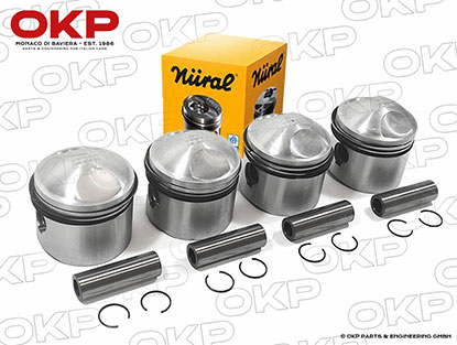 Set (4 pcs.)  Pistons 1300cc. 74mm Original