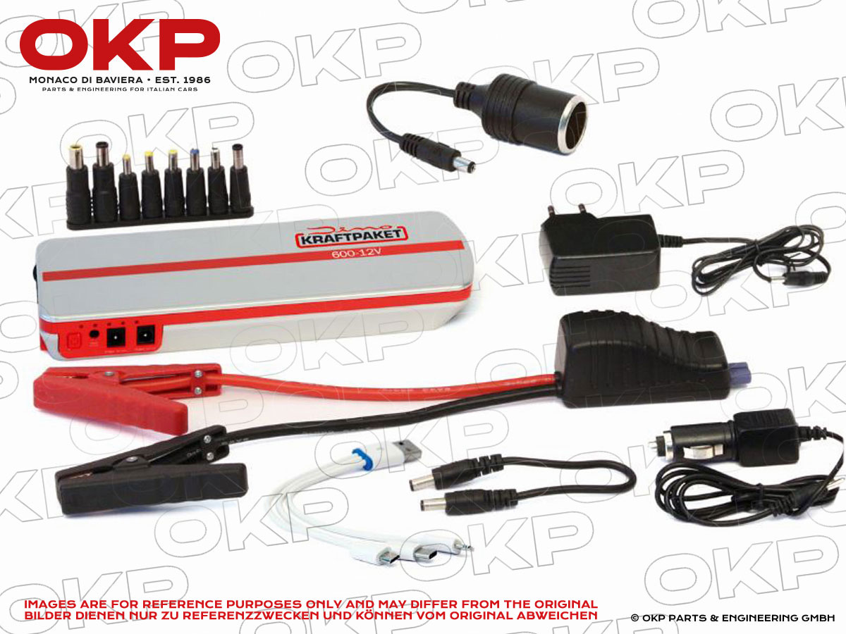 DINO KRAFTPAKET 600A 12V Mobile Batterie Starthilfe mit Powerbank