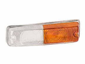 Turn signal lens front white / amber Giulia Super left