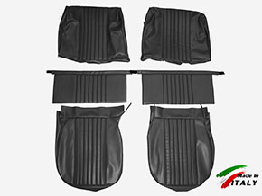 Satz (2) Sitzbezüge vorne Giulia Super 65-72 Skai schwarz