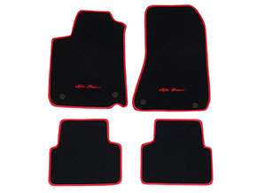 Set floor mats black Velours 159 2009-2011