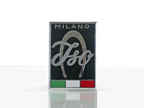 Emblem Iso Rivolta emailliert schwarz (Milano)