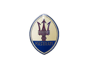 Emblem Maserati emailliert 65 mm