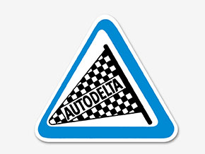 Sticker Autodelta (triangular 7cm)
