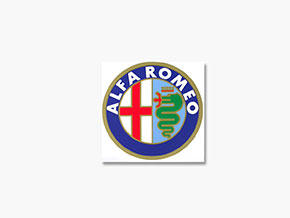 Adesivo Alfa Romeo rotondo (10cm)
