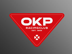 Aufkleber OKP RACING CLUB 200 x 105mm ROT
