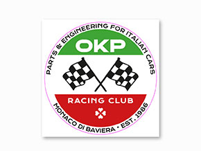 Aufkleber OKP Racing Club rund (8cm)