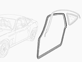 Door seal / moulding left Ferrari 550 / 575 Maranello